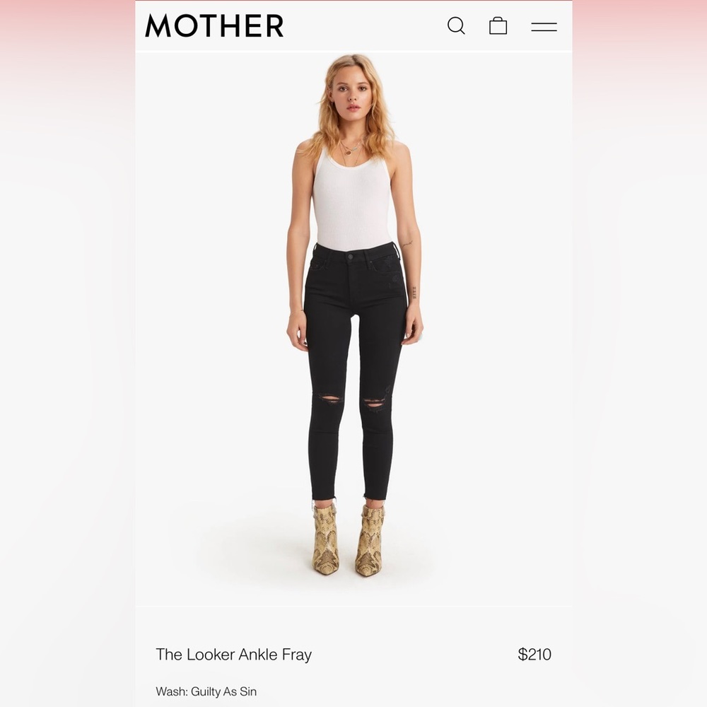 MOTHER the Looker Ankle Fray